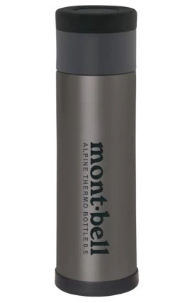 Mont-Bell Alpine Thermo Bottle 0,5L -Wildnis Ausstattung 1124617 gunmetal