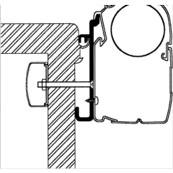Thule Adapter Rapido Serie 7, 8, 9, Länge 5 M -Wildnis Ausstattung 11389 1 thule adapter rapido anbauvariante 2 markise