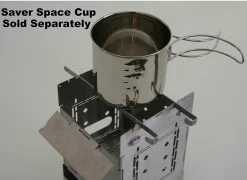 Firebox 5" Ti G2 Folding Firebox Stove -Wildnis Ausstattung 2G 5 1a