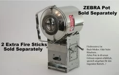 Firebox 5" Ti G2 Folding Firebox Stove -Wildnis Ausstattung 2G 5 6