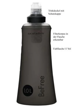 Katadyn BeFree Water Filtration System 1L - Black Edition