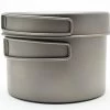 Toaks Titanium 1300ml Pot With Pan -Wildnis Ausstattung CKW 1300 01n