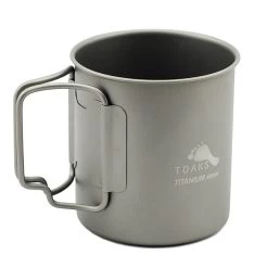 Toaks Titanium 450ml Cup Mit Deckel -Wildnis Ausstattung CUP450 1