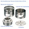 Evernew Titanium Alcohol DX Stove Set 2 Evernew Titanium Alcohol DX Stove Set -Wildnis Ausstattung EBY255