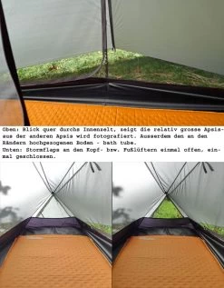 Tarptent Notch -Wildnis Ausstattung Notch innenquer