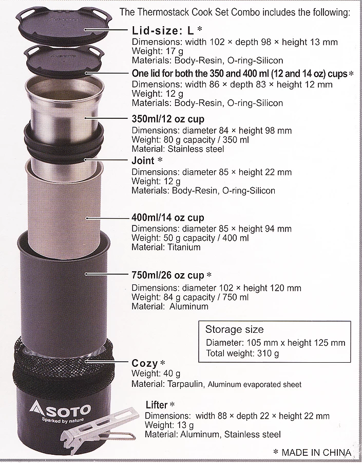 SOTO Thermostack Cook Set Combo 4 SOTO Thermostack Cook Set Combo – Bild 2
