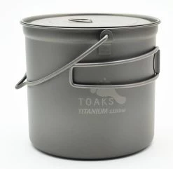 Toaks Titanium 1100ml Pot With Bail Handle /Bügelhenkel