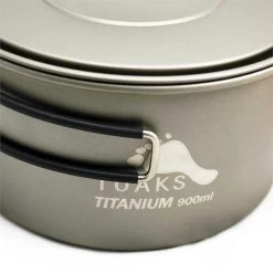 Toaks Titanium 900 Ml Pot D130 -Wildnis Ausstattung POT9003