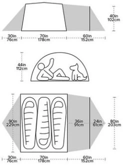 Big Agnes Blacktail 3 Hotel Bikepack -Wildnis Ausstattung TBTHBP321 05