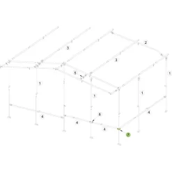 Brand Vorzelt-Eckschellen, 25 Und 28 Mm -Wildnis Ausstattung brand eckschellen zubehoer fuer schellenstaebe zusatzgestaenge 1000 1 16809