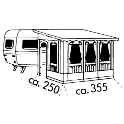 Vorzelt Brand Forum -Wildnis Ausstattung brand forum teileinzugszelt groesse 04 linkseinzug 1000 5 2003