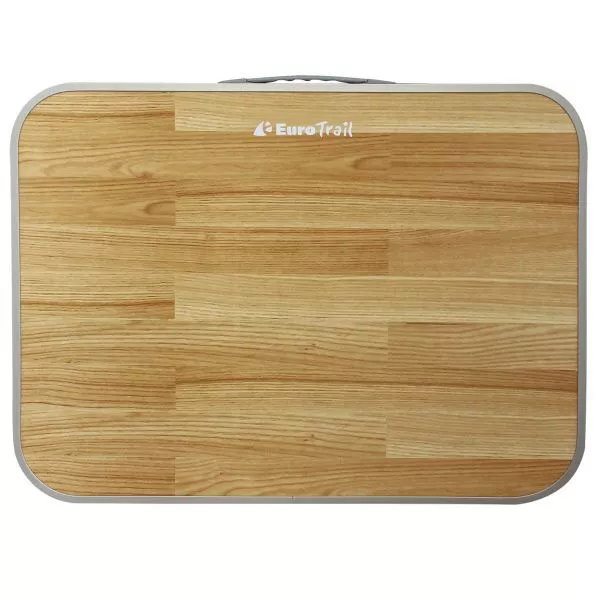 Kleiner Camping-Beistelltisch Eurotrail Dornas, Holz-Design 4 Kleiner Camping-Beistelltisch Eurotrail Dornas, Holz-Design – Bild 2