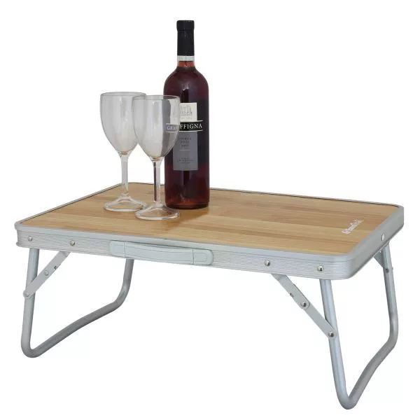 Kleiner Camping-Beistelltisch Eurotrail Dornas, Holz-Design 3 Kleiner Camping-Beistelltisch Eurotrail Dornas, Holz-Design