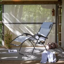 Relaxsessel Lafuma RSXA, Ciel -Wildnis Ausstattung campingsessel lafuma rsxa batyline iso ciel relaxsessel campingstuhl liegestuhl klappstuhl 1000 3 23926