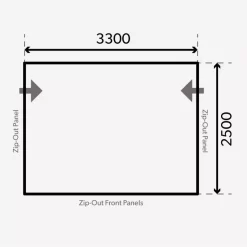 Aufblasbares Vorzelt Dometic Rally Air Pro 330 S -Wildnis Ausstattung dometic rally air pro 330 s wohnwagen reisemobilvorzelt grundflaeche masse 1000 7 21837