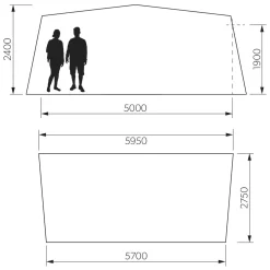 Wohnwagenvorzelt Dometic Residence AIR All-Season | Grösse 14 | 975 - 1.000 -Wildnis Ausstattung dometic residence air all season groesse 14 groessenangaben wohnwagenvorzelt 1000 1 24644