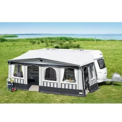 Vorzelt DWT Atelier Chalet Mit Vordach -Wildnis Ausstattung dwt atelier chalet delphin ganzjahresvorzelt 4 3732