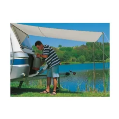 Wohnwagen-Sonnendach DWT Flora, Grösse 5, Hellgrau -Wildnis Ausstattung dwt sonnendach flora hellgrau 2 1 14110