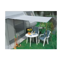 Wohnwagen-Sonnendach DWT Flora, Grösse 6, Hellgrau -Wildnis Ausstattung dwt sonnendach flora hellgrau 3 2 14121