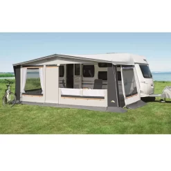 Wohnwagen-Vorzelt DWT Prinz Plus 300 -Wildnis Ausstattung ganzzelt prinz plus 300 dwt vorzelt mit verandaloesung abgeklappter vorderwand wohnwagenvorzelt 1000 6 23215