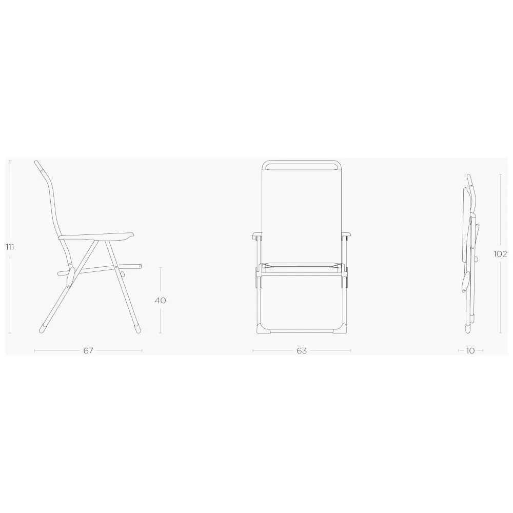 Klappstuhl Lafuma Alu Cham, Ocean II 4 Klappstuhl Lafuma Alu Cham, Ocean II – Bild 2