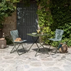 Campingtisch Lafuma Balcony II, Moss -Wildnis Ausstattung lafuma balcony 2 colorblock quadratischer tisch moss klapptisch campingtisch balkontisch 1000 8 24937