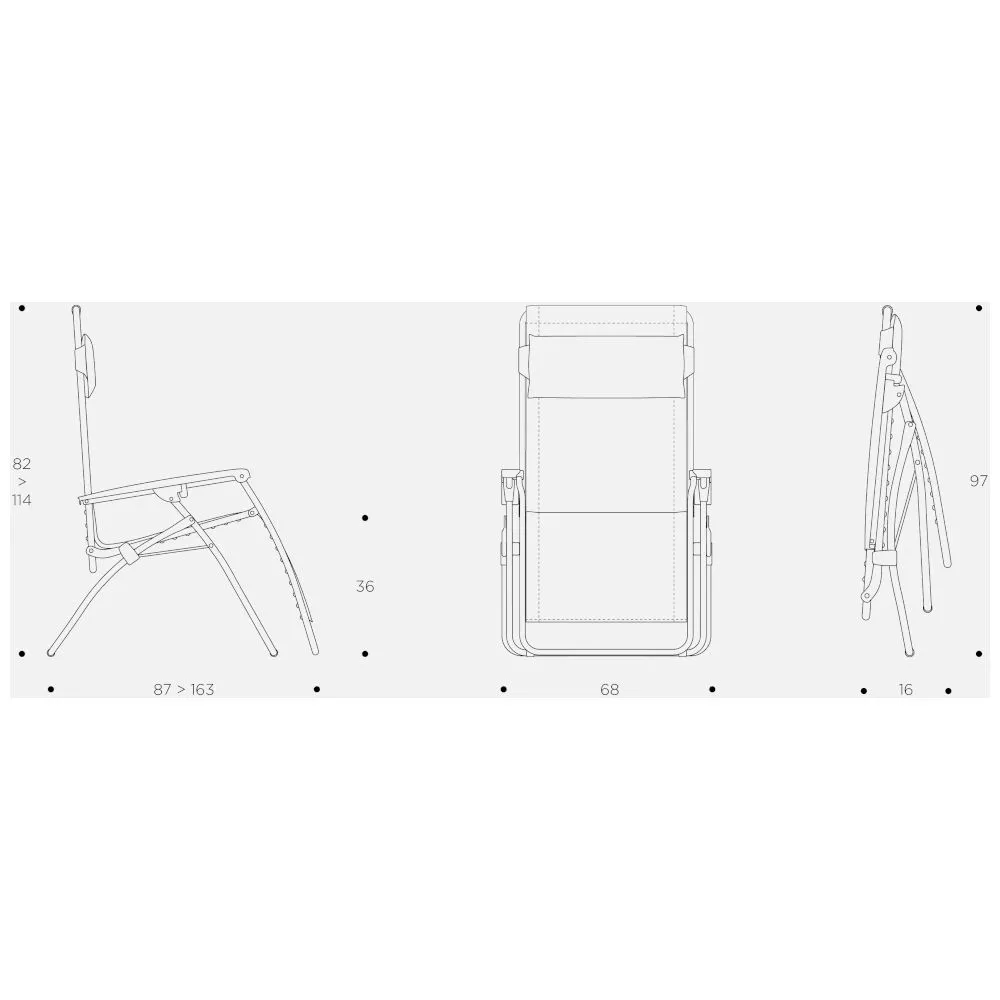 Relaxsessel Lafuma R Clip, Seigle II 4 Relaxsessel Lafuma R Clip, Seigle II – Bild 2
