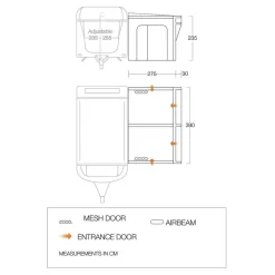 Aufblasbares Vorzelt Vango Riviera Air 390 Elements All Season -Wildnis Ausstattung masse groesse vango riviera air 390 elements all season wohnwagen luft vorzelt caravan vorzelt 1000 1 24098
