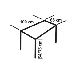 Campingtisch Eurotrail St. Gobain M Dunkelgrau -Wildnis Ausstattung masse skizze hoeheneverstellbar eurotrail st gobain m campingtisch klapptisch dunkelgrau anthrazit 1000 5 22785