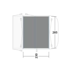 Outwell Teppich Newburg 240 / Waystone 240 -Wildnis Ausstattung outwell flat woven carpet newburg 240 groessenangaben masse vorzelt teppich 1000 1 21766