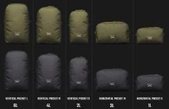 Savotta Vertical Pouch S -Wildnis Ausstattung pocket overv 1