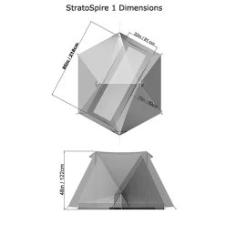 Tarptent StratoSpire 1 ´22 Solid Inner -Wildnis Ausstattung ss1 dimensions 1