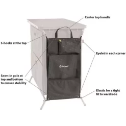 Campingorganizer Outwell Neat'N'Tidy Organizer -Wildnis Ausstattung verschiedene befestigungsmoeglichkeiten outwell neat n tidy organizer 600 5 22133