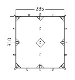 Nordisk Voss 9 M² SI Tarp 7 Nordisk Voss 9 M² SI Tarp -Wildnis Ausstattung voss9 masse